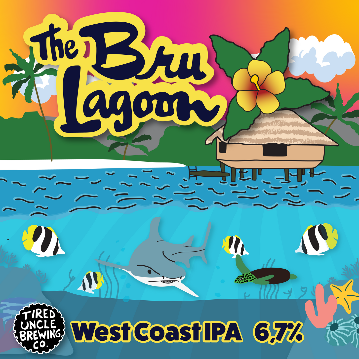 Bru Lagoon West Coast IPA (6,7%) 440 mL can