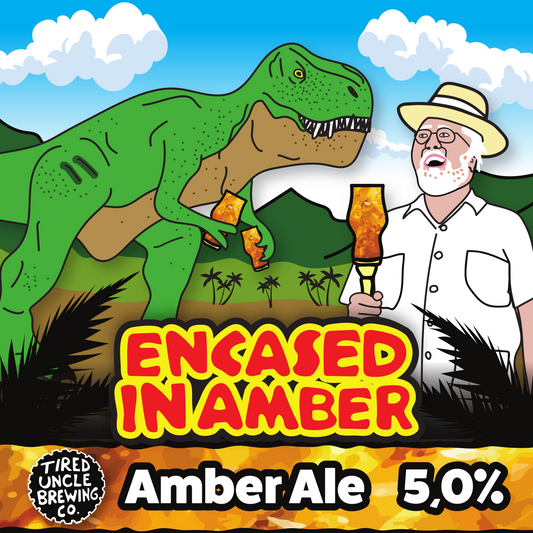 Encased in Amber 440 mL can
