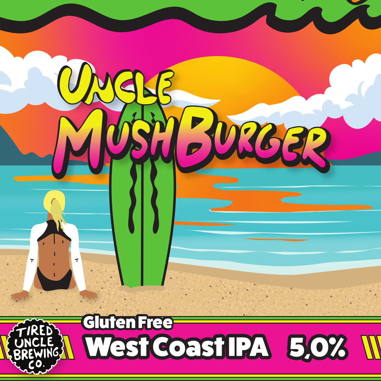 Uncle Mushburger Westcoast IPA 440 mL can