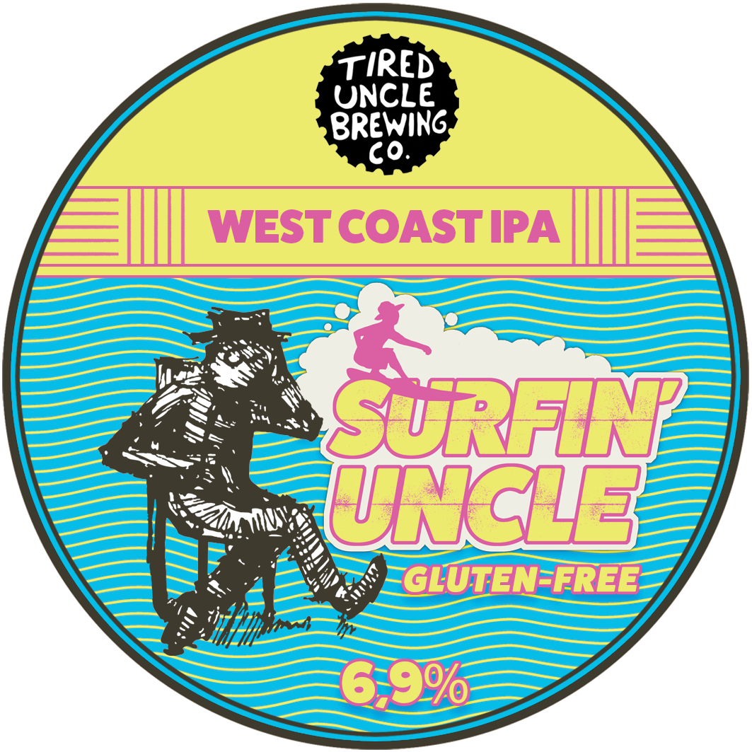 Surfin' Uncle West Coast IPA (gluten-free) 440 mL can