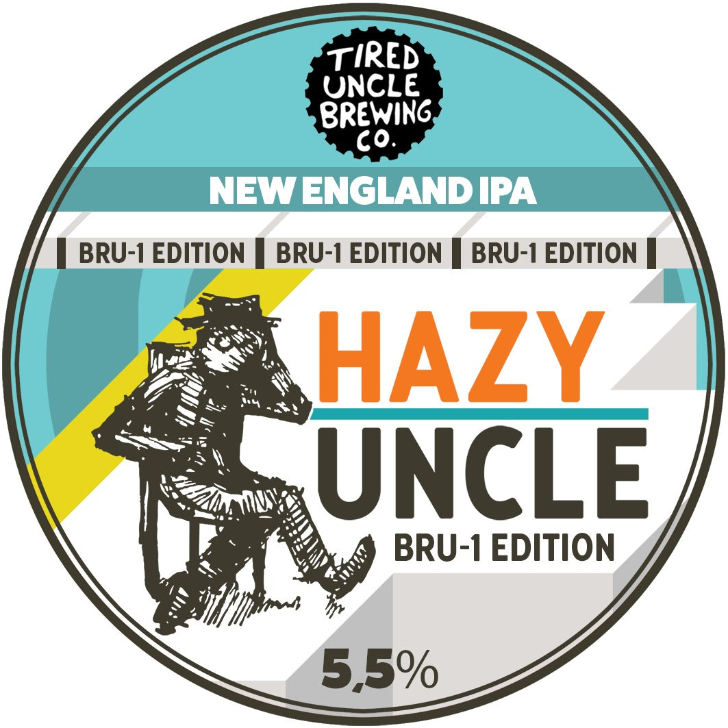 Hazy Uncle BRU-1 Edition 330mL can